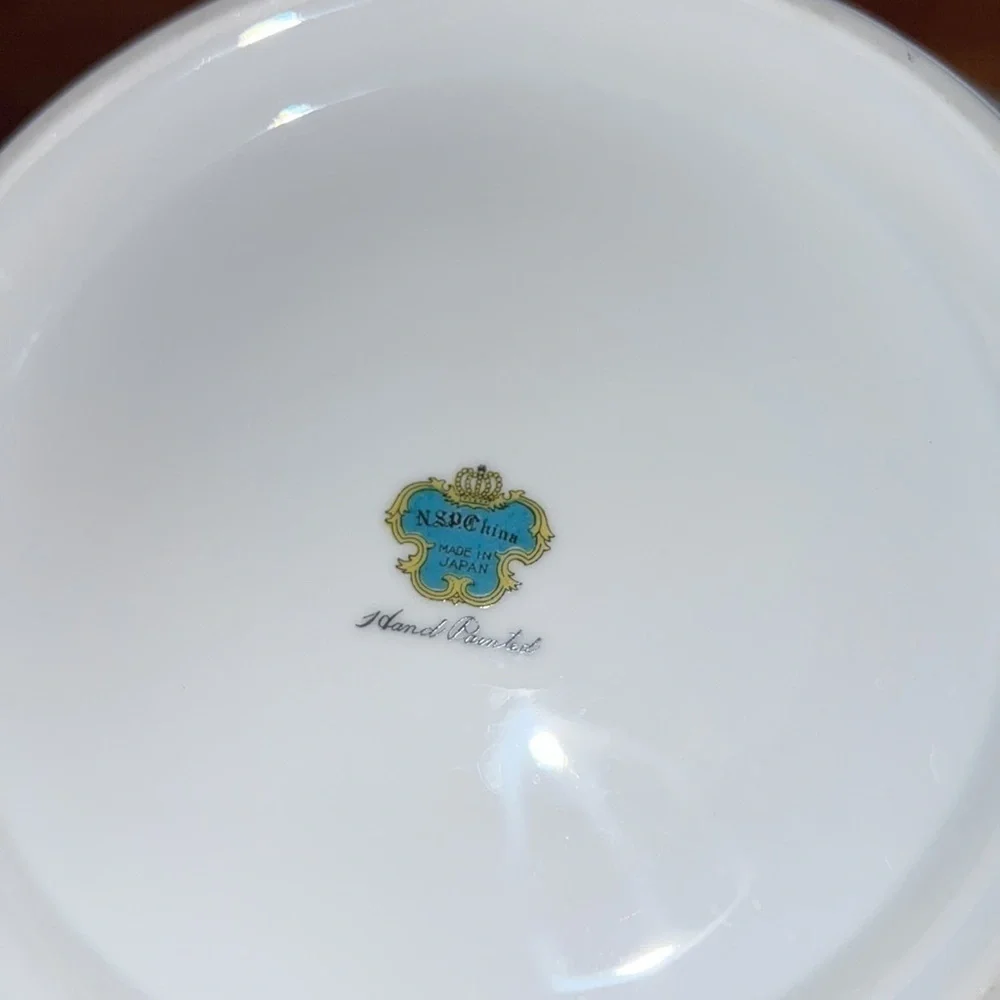 Vintage Hand Painted Floral Tureen Vegetable Lidded Dish China NPR Meito Japan
